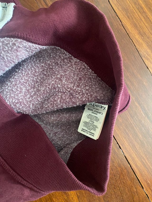 Sudadera Superdry Athletics Track JPN color burdeo