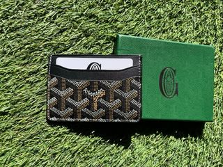 Tarjetero Goyard Saint Sulpice Negro y Marrón