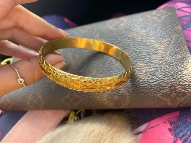 Pulsera caña con grabado