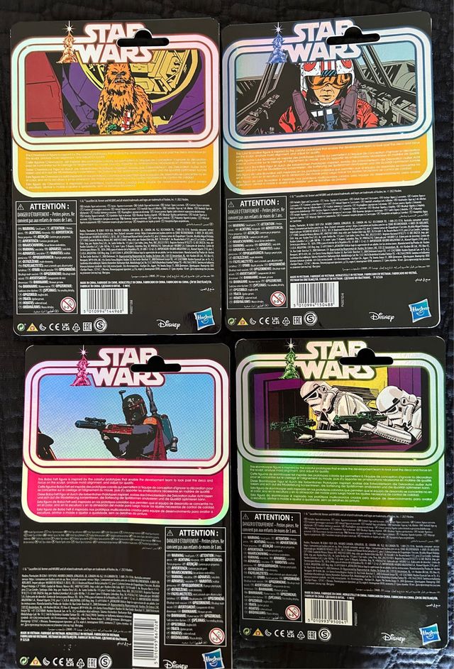 Lote 4 figuras Star Wars Retro Prototype Kenner