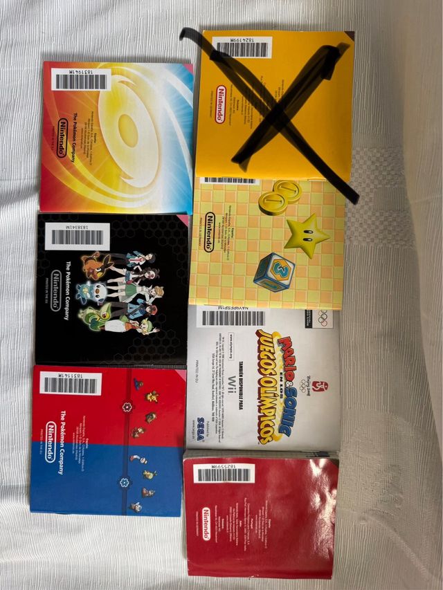 Manuales de Nintendo DS ORIGINALES