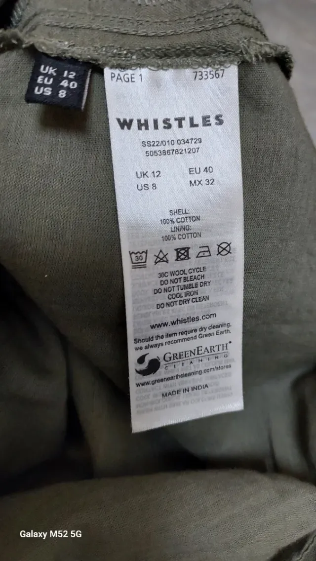 Blusa Whistles donna verde