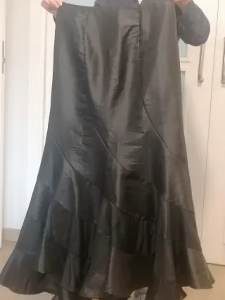 Falda larga fiesta negra