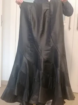 Falda larga fiesta negra