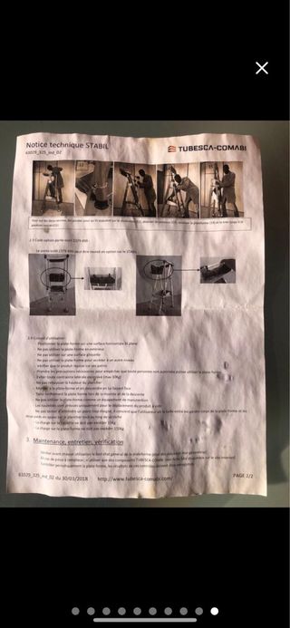 Escalera aluminio con plataforma