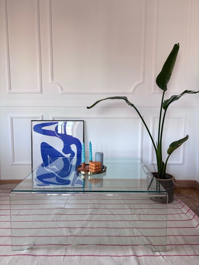 Mesa de centro de cristal Northdeco