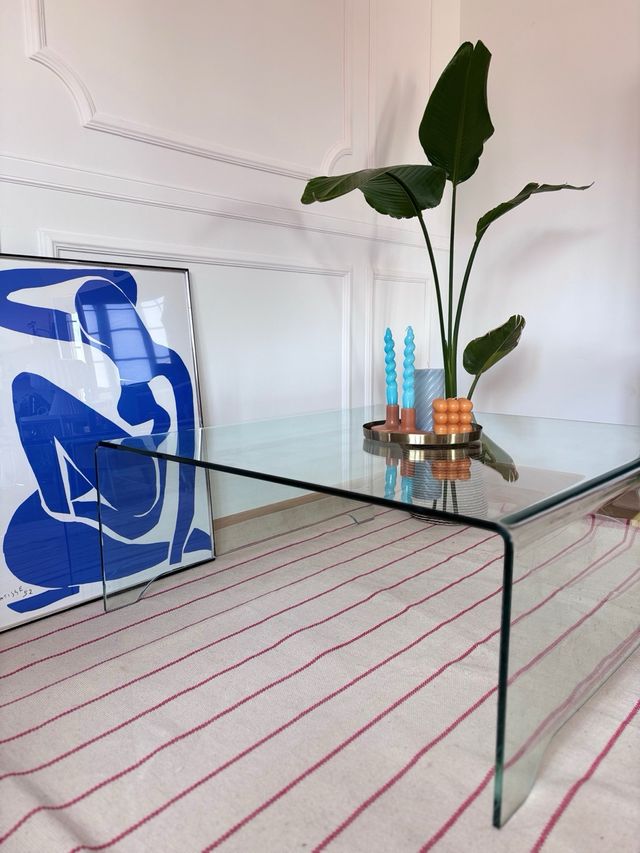 Mesa de centro de cristal Northdeco