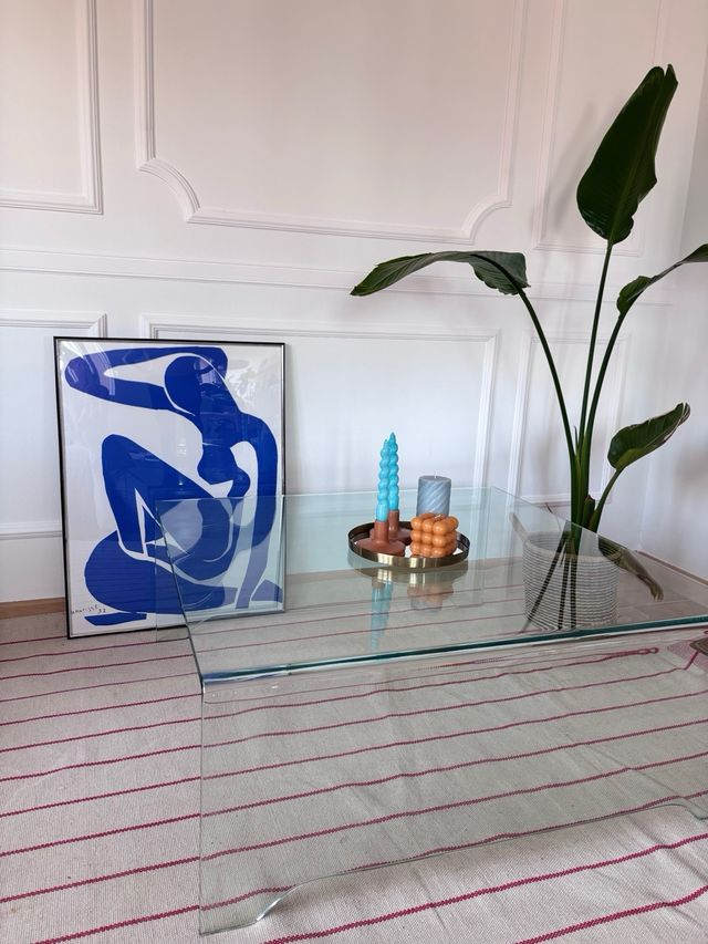 Mesa de centro de cristal Northdeco