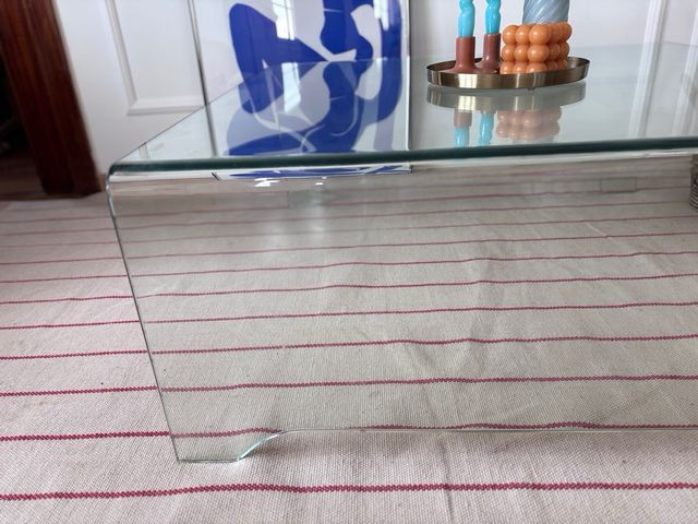 Mesa de centro de cristal Northdeco