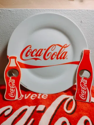 Lotto Coca Cola Piatto e Cavatappi