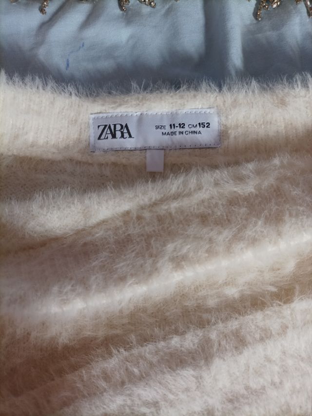 Conjunto blanco peludo