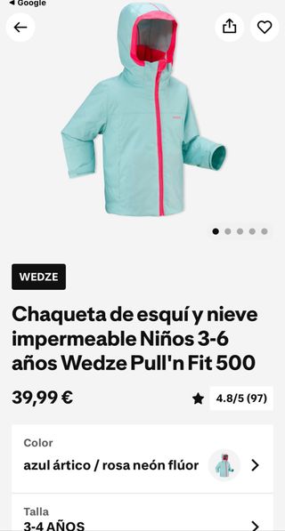 Conjunt Roba Esqui nena 