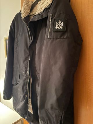 Giubbotto uomo nero con interno in pile