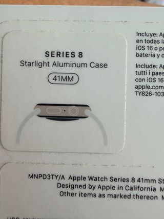 Apple Watch Series 8 GPS 41mm Starlight