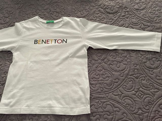 Camiseta Benetton Manga Larga Talla 4-5 Años