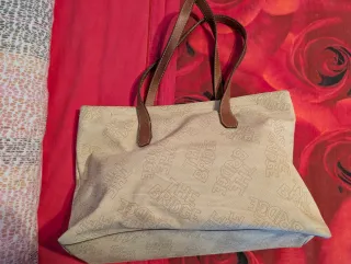 Borsa a spalla The Bridge beige/marrone