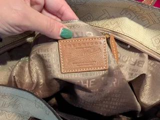 Borsa a spalla The Bridge beige/marrone