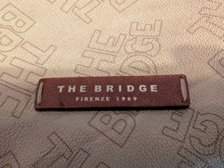 Borsa a spalla The Bridge beige/marrone