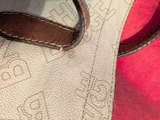 Borsa a spalla The Bridge beige/marrone