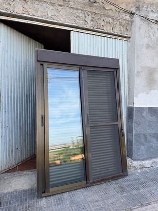 Balconera aluminio Climalit corredera