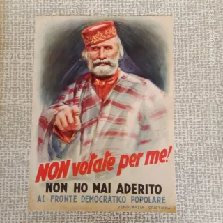 Volantino Garibaldi NON HO MAI ADERITO