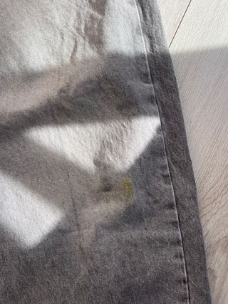 Pantalón baggy gris Bershka