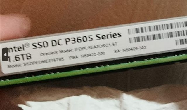SSD Intel P3605 1.6TB PCIe NVMe