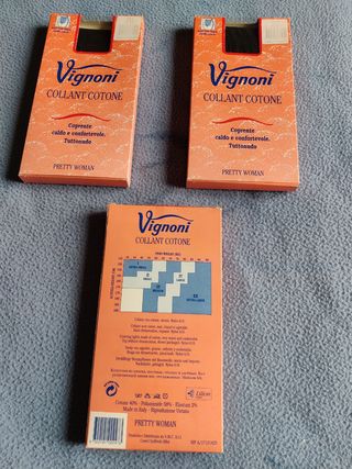 Collant Vignoni neri taglia M