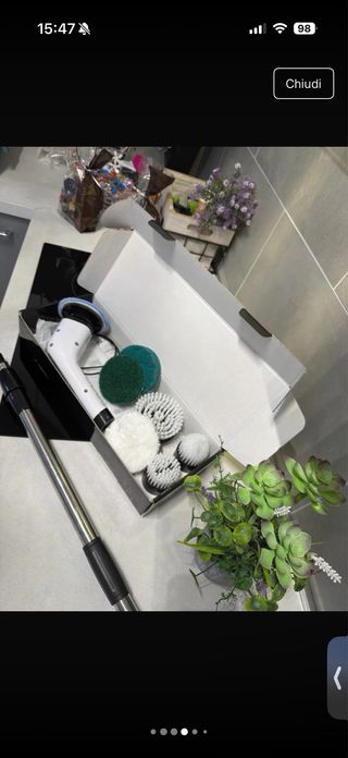 Spazzola elettrica pulizia casa  7 spazzole +