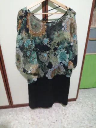 Vestido fiesta estampado