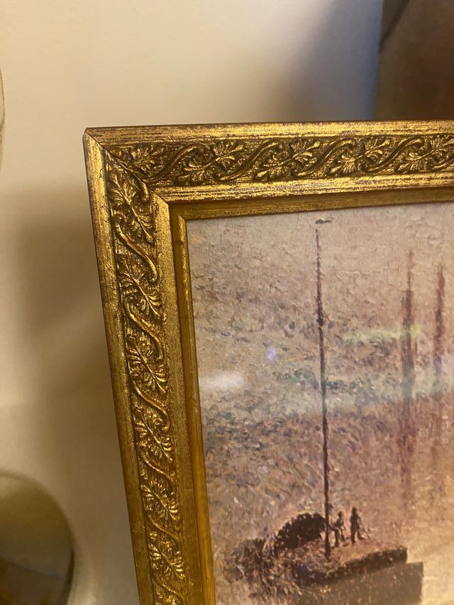 Cornice dorata con stampa