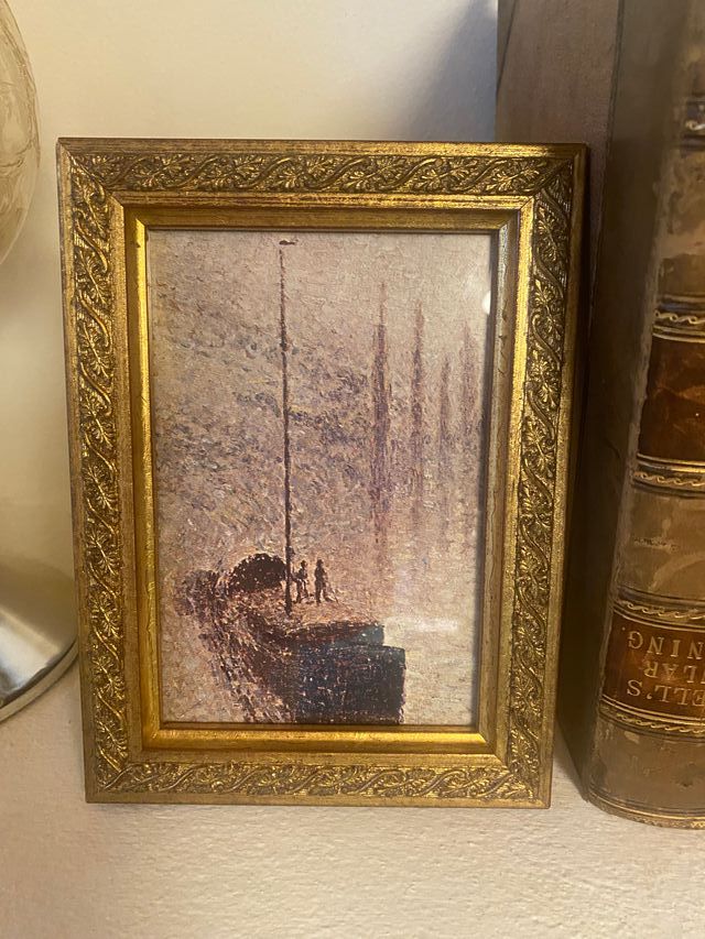 Cornice dorata con stampa