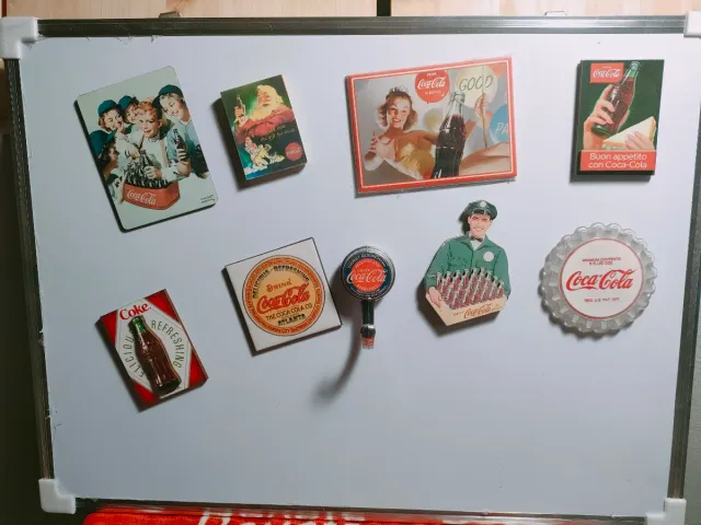 Lotto 8 calamite Coca-Cola vintage