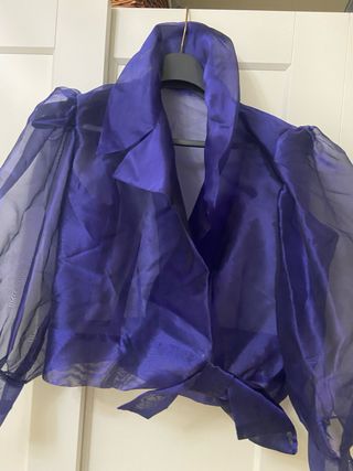 Chaqueta Gasa Morada Talla Única