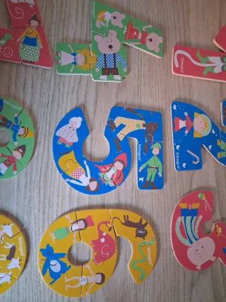 Juego educativo.Puzzles Números de Itsmagical