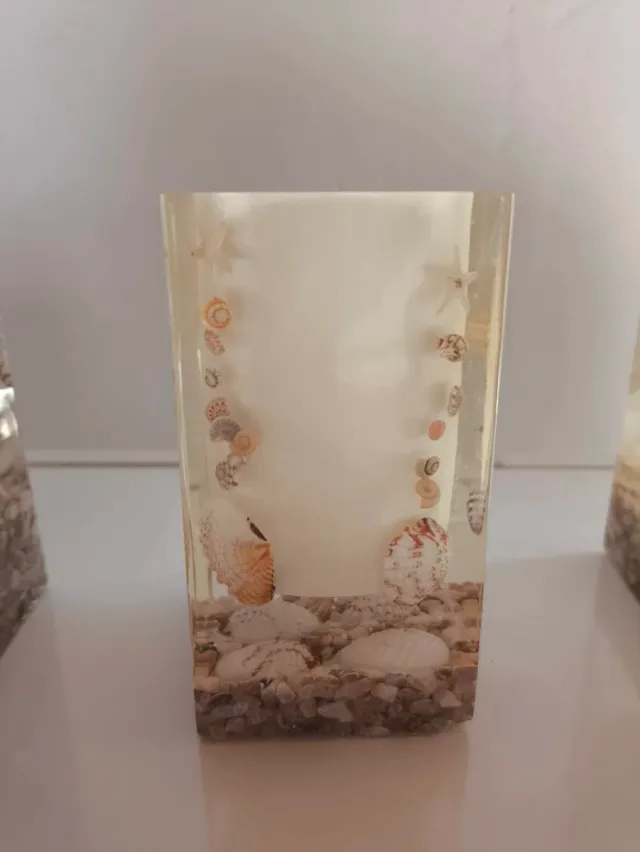 Juego baño con conchas y estrellas