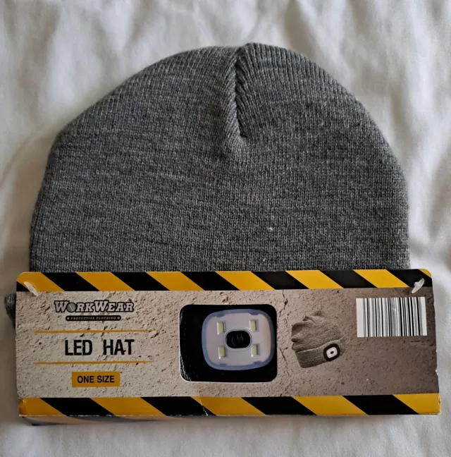 Gorro Workwear LED Gris
