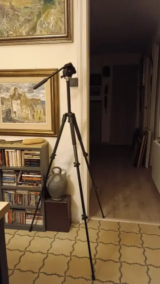 Trípode Manfrotto 190XV + Rótula 701HDV