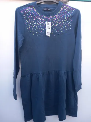 Vestido niña TEX T.15/16 lentejuelas