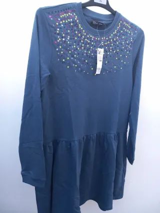 Vestido niña TEX T.15/16 lentejuelas