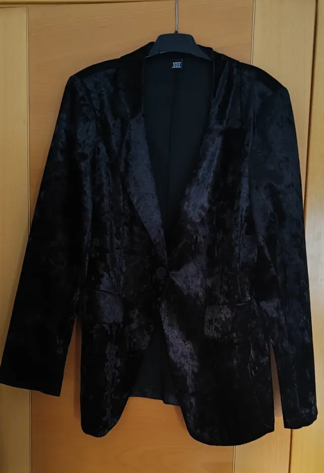 Blazer Terciopelo Negro