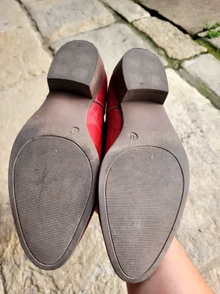 Botas Cowboy Rojas Bordadas