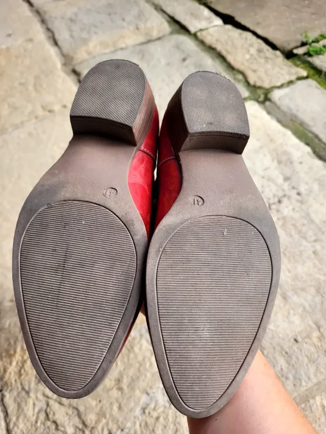 Botas Cowboy Rojas Bordadas