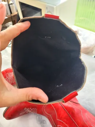 Botas Cowboy Rojas Bordadas