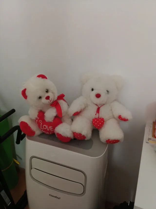 Pareja de peluches de San Valentín