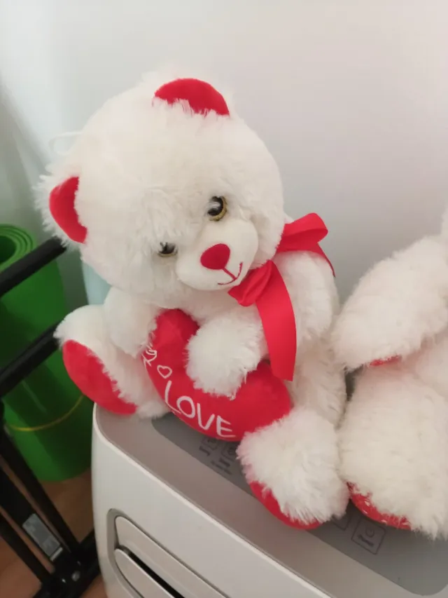 Pareja de peluches de San Valentín