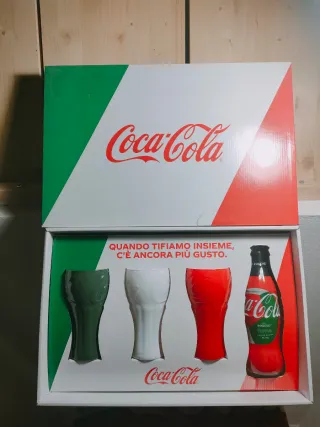 Coca-Cola Euro 2020 Set Bicchiere Bottiglia