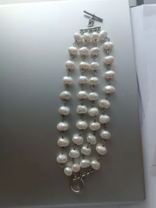 Pulsera TOUS perlas y plata