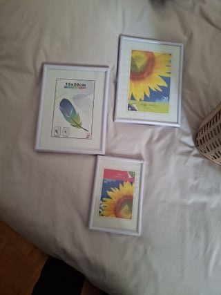 Lote 3 Marcos de Fotos Blancos