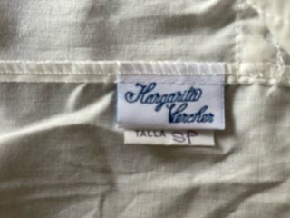 Camisa huertana blanca con encaje